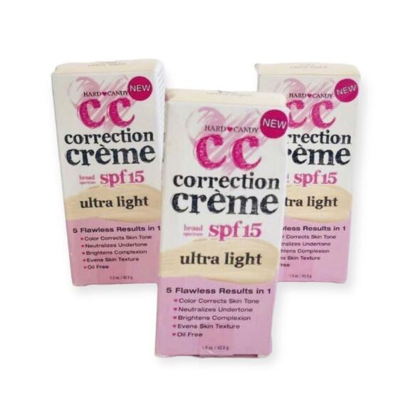 New HTF Hard Candy CC Correction Crème Cream in Ultra Light - Picture 1 of 1